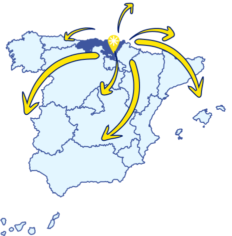 mapa de distribución de frio en españa