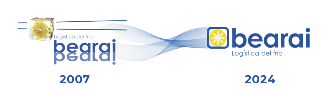 evolución del logo de bearai